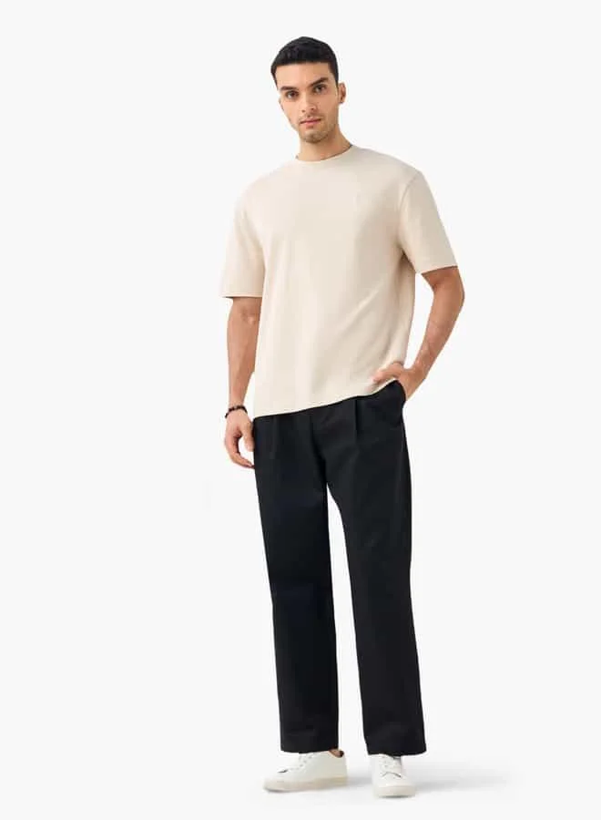 Emperor Emperor Logo Print Round Neck T-shirt with Short Sleeves
