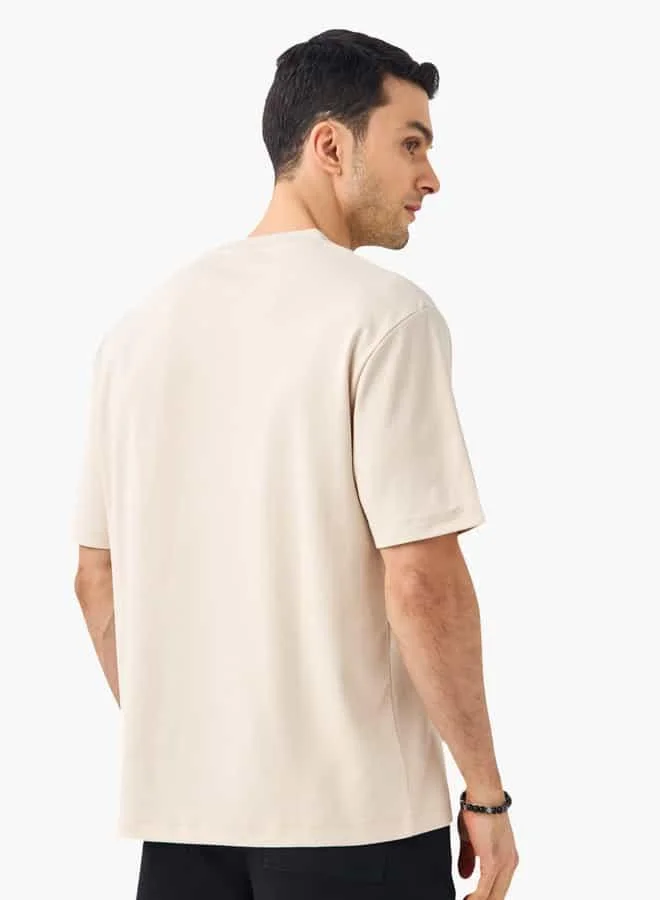 Emperor Emperor Logo Print Round Neck T-shirt with Short Sleeves