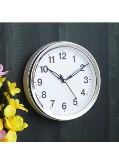 Webelkart Webelkart Antique Plastic Wall Clock for Home and Office Decor/Office Wall Clocks/Wall Clock for Living Room -Wall Clock for Home Stylish Latest (Noiseless, 8 Inches (White)  - Image 1