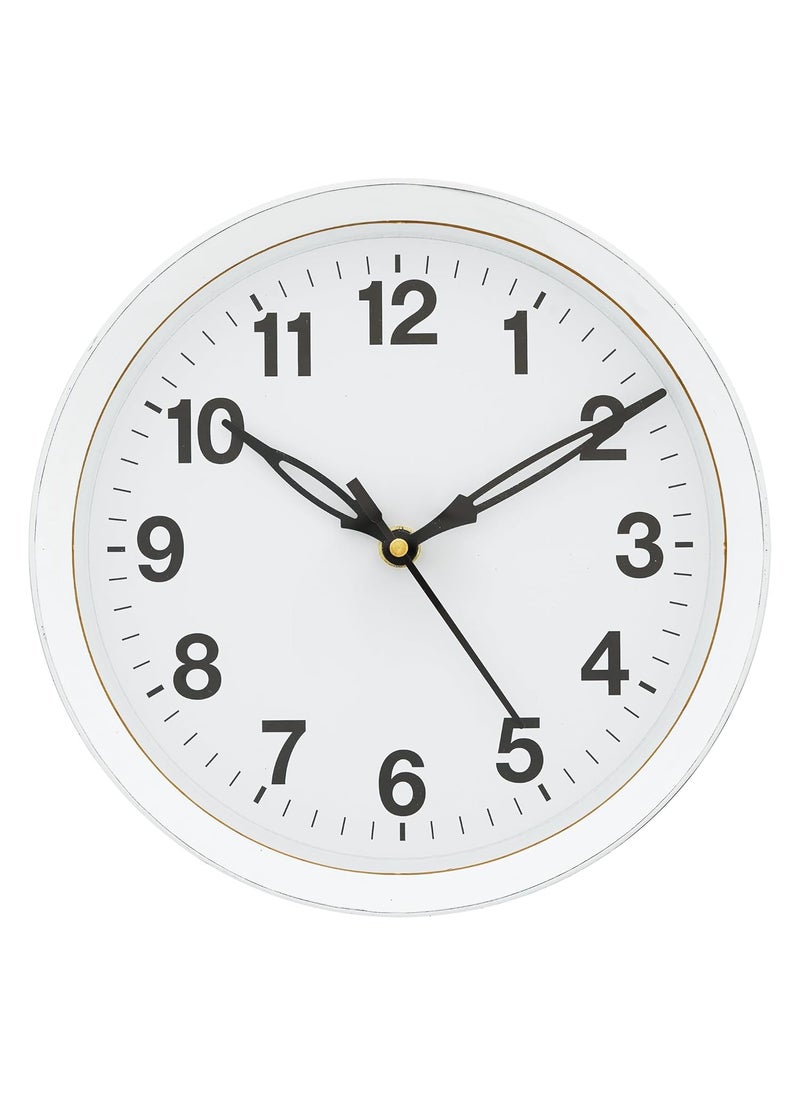 Webelkart Webelkart Antique Plastic Wall Clock for Home and Office Decor/Office Wall Clocks/Wall Clock for Living Room -Wall Clock for Home Stylish Latest (Noiseless, 8 Inches (White)  - Image 3