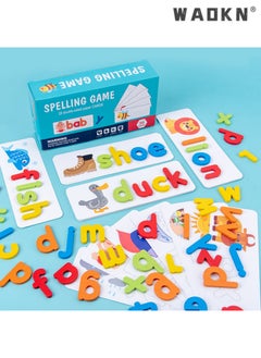 WAOKN Children's Enlightenment English Word Spelling Game, Word Spelling Toys , Puzzle Classic Parent-Child Game, Kids Spelling Letter Words Family Games  - Image 1