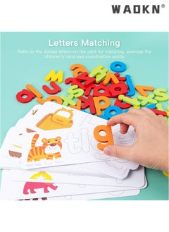 WAOKN Children's Enlightenment English Word Spelling Game, Word Spelling Toys , Puzzle Classic Parent-Child Game, Kids Spelling Letter Words Family Games  - Image 2