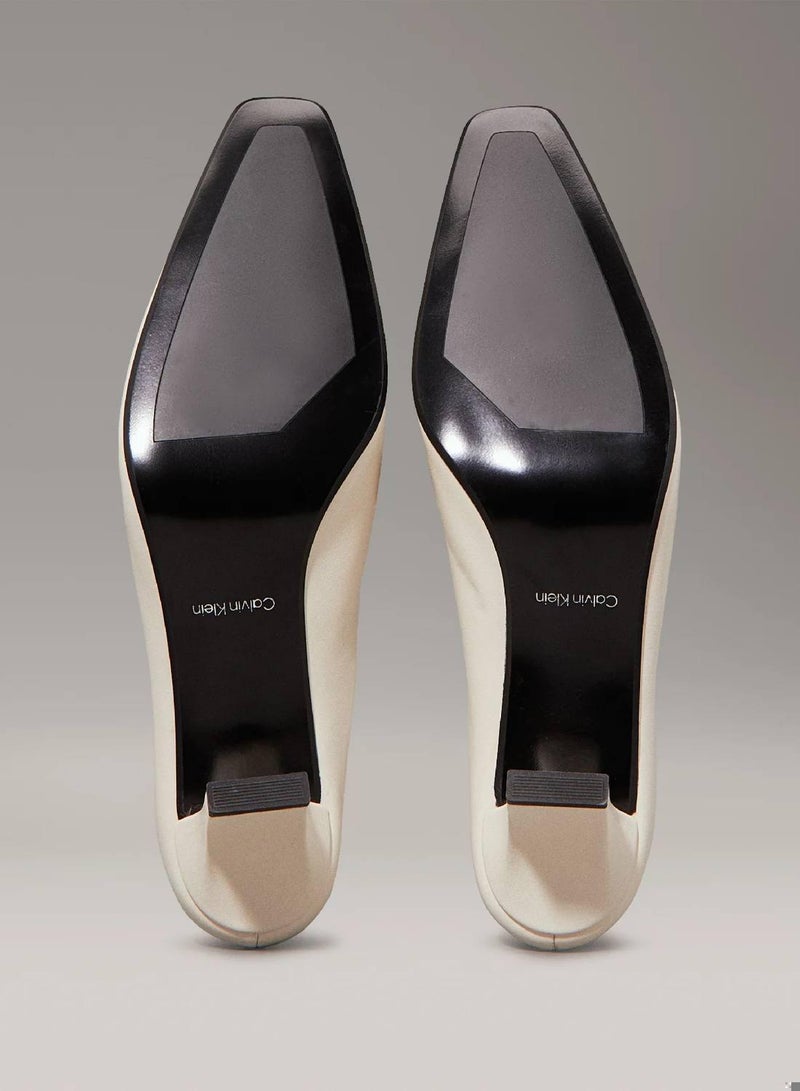 CALVIN KLEIN Leather Mule Pumps - Image 5