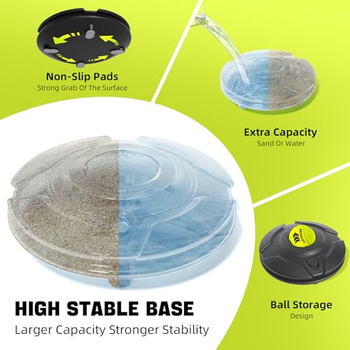 Tezewa Premium Tennis Trainer Set, Portable Tennis Trainer Set with 3 Highly Elastic String Balls, Solo Tennis Trainer Practice Equipment, Elastic Tennis Practice Equipment for Adults Kids - Image 5