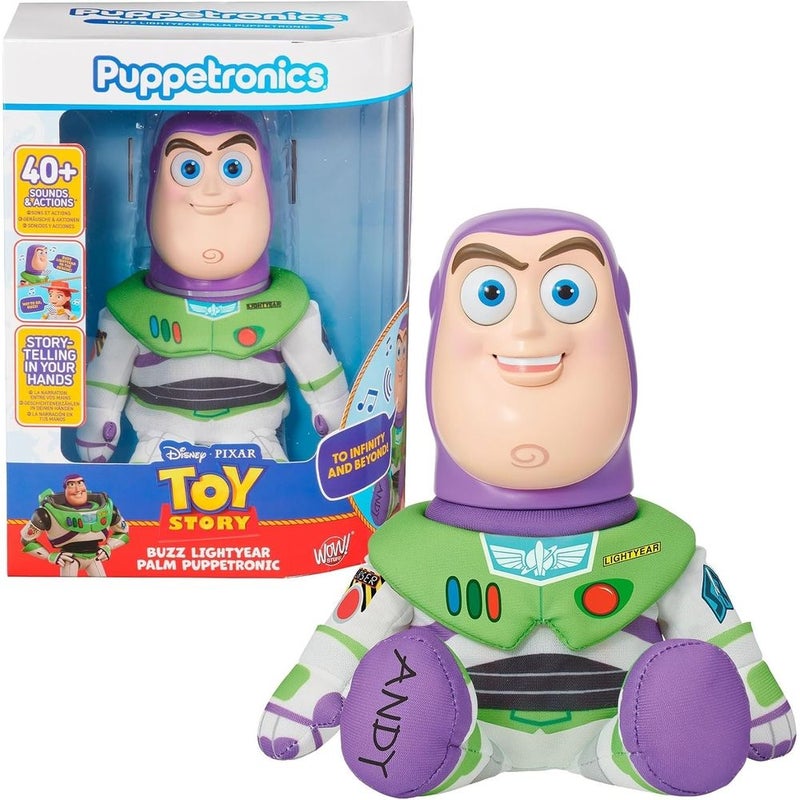 Wow! Stuff - PuppTronics Disney Pixar Toy Story Buzz Lightyear Interactive Palm Puppet with 40 Plus Sounds and Actions - DIS-1039 - Image 1