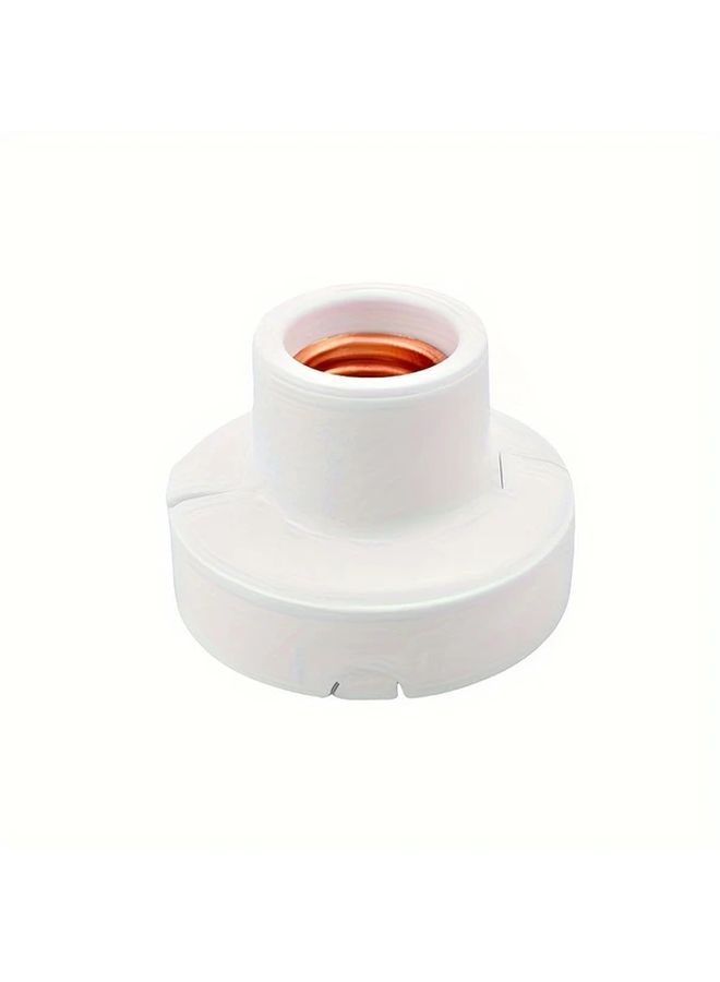 E27 Screw Lamp Holder White Energy Saving LED Bulb Base Voice Control Compatible - Image 1