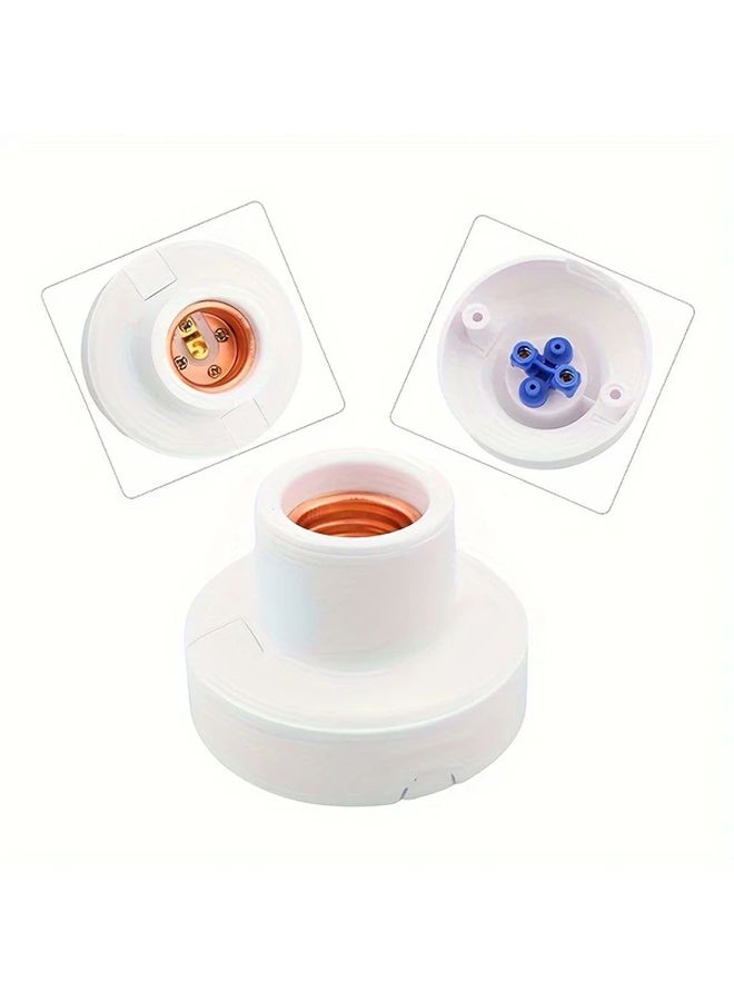 E27 Screw Lamp Holder White Energy Saving LED Bulb Base Voice Control Compatible - Image 5