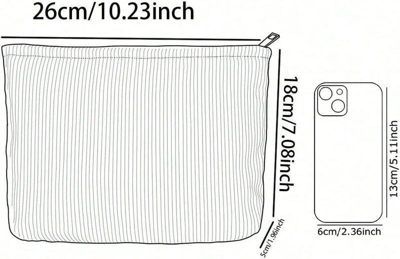 Stylish Cosmetic Bag for Women - Travel Makeup Organizer with Zipper - Image 5