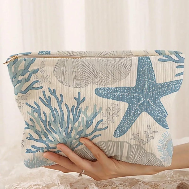 Stylish Cosmetic Bag for Women - Travel Makeup Organizer with Zipper - Image 1