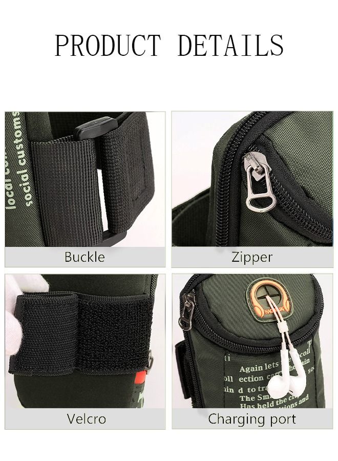 DUNISO Sport Arm Bag Bag Running Bag Multifunctional Phone Bag With Charging Port Durable Waterproof Riding Bag Cellphone Armbands Wrist Bag For Running Hiking Outdoor Sports - Image 3