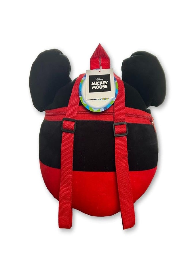 فاست فوروورد حقيبة ظهر ديزني ميكي ماوس 12 بوصة، حقيبة حمل ناعمة من القطيفة، مرخصة رسميًا، حقيبة كتف مزدوجة - Image 2
