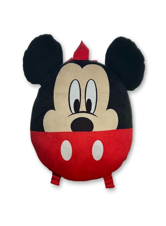 فاست فوروورد حقيبة ظهر ديزني ميكي ماوس 12 بوصة، حقيبة حمل ناعمة من القطيفة، مرخصة رسميًا، حقيبة كتف مزدوجة - Image 1