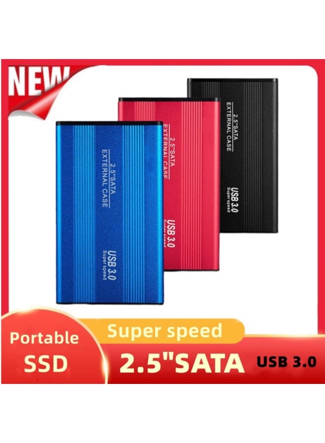 Portable External Hard Disk 1TB 2TB External Mobile Hard Disk Usb3.0 Notebook Desktop Computer-Capacity:2TB-Interface:Red - Image 1