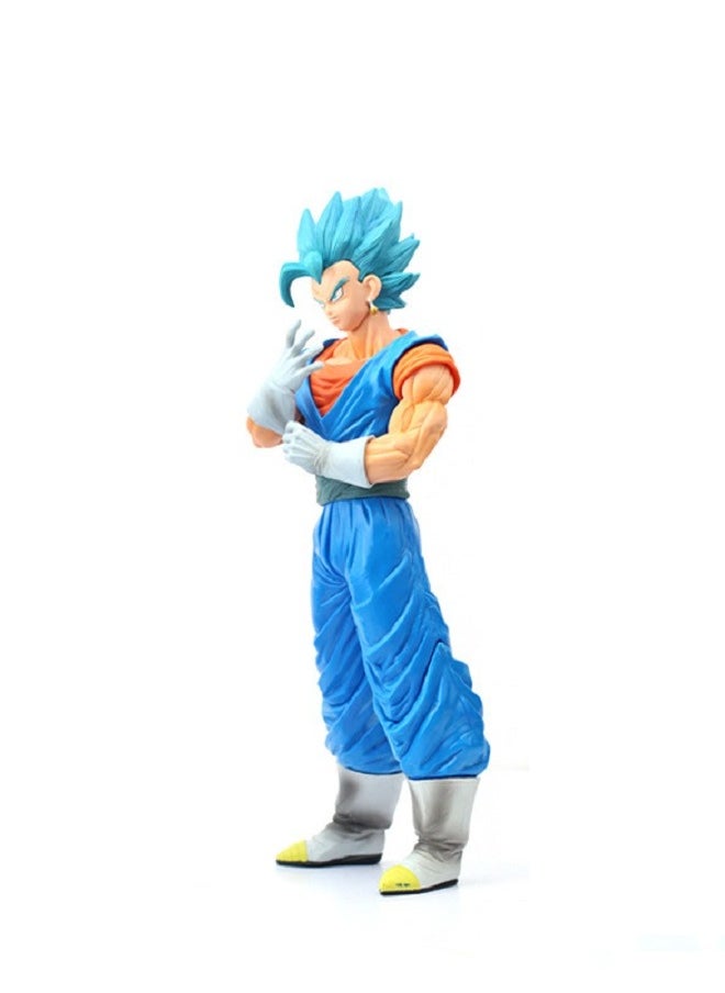 HALAMODO Dragon Ball Super Saiyan Vegito Blue-haired Goku Figure Model Doll Ornament  - Image 2
