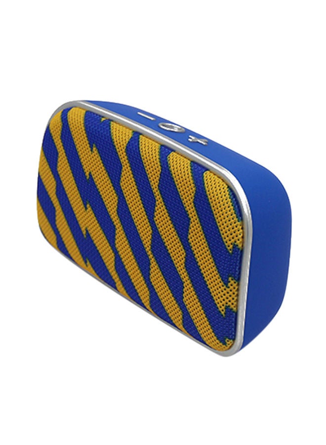 NIBEMINENT Portable Bluetooth Speaker V3597 Blue/Yellow - Image 1