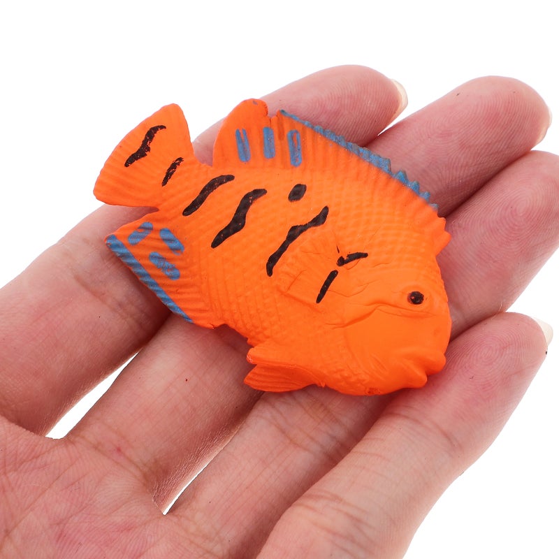12pcs Tropical Fish Toys Set Vivid Sea Animal Figurines Ocean Animal Figures Miniature Fish Figurines Aquarium Tropical Fish Models - Image 3