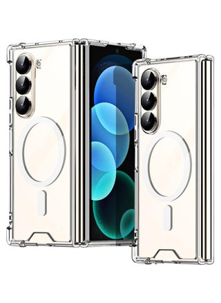 Samsung Galaxy Z Fold 6 Magnetic Clear Case Cover, Compatible with Magsafe Card Wallet and Wireless Charger, Transparent Shockproof and Drop-Proof Anti-Yellowing Case (Samsung Galaxy Z Fold 6) - pzsku/Z359550DCC8C5E2E80225Z/45/_/1723971079/f863a5ec-6ffb-4d6b-ba33-f94f60e9b45c