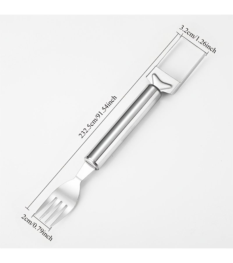 Summer Watermelon Cutter And Slicer 1pc 2 In 1 Cutting Fork Design Fast Fruit Divider Kitchen Gadget For Home Use - Image 2