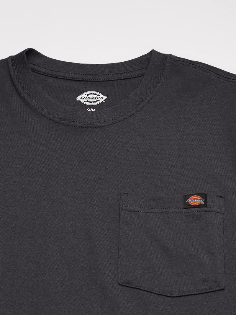 Dickies Men's Heavyweight Crew Neck Short Sleeve Tee, Charcoal Gray Heather, X-Large - Image 2
