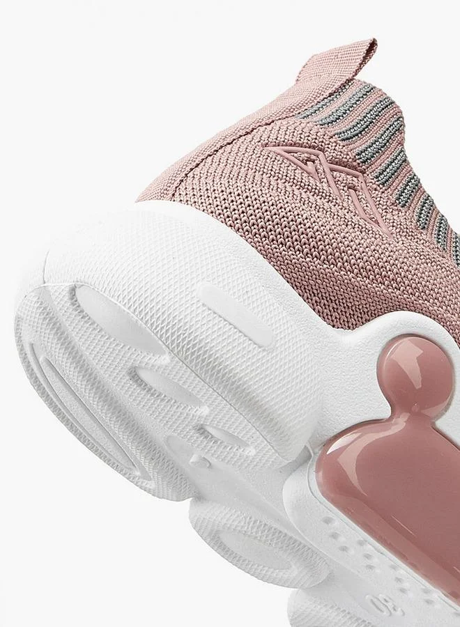 Oaklan by Shoexpress PINK Textured Slip-On Sports Shoes for Women | Best Price UAE