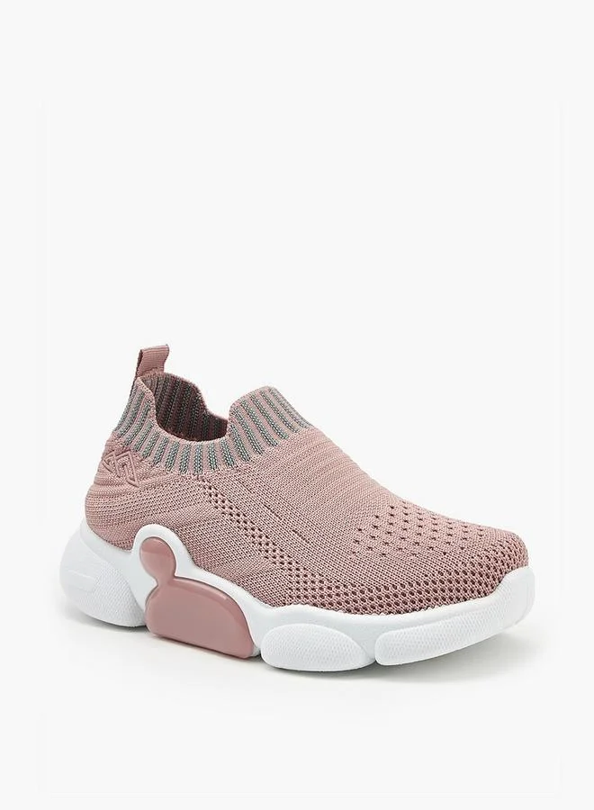 Oaklan by Shoexpress PINK Textured Slip-On Sports Shoes for Women | Best Price UAE