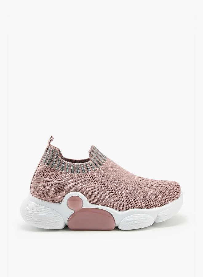 Oaklan by Shoexpress PINK Textured Slip-On Sports Shoes for Women | Best Price UAE