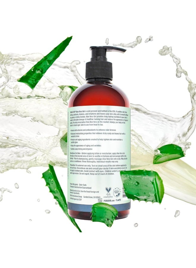 Pura D'or, Organic Aloe Vera Gel, Infused With Lavender, 16 fl oz (473 ml) - Image 2