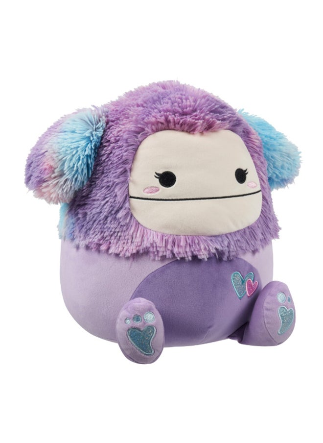 Squishmallows Little Plush 3.5 inch Clip-On Eden Purple Bigfoot w/Hearts , Officially Licensed Kellytoy Plush Toy, Colorful Soft Toy, Gift for Kids, Girls & Boys Washable Squishy Stuff Toy Multicolor All Age  - Image 2