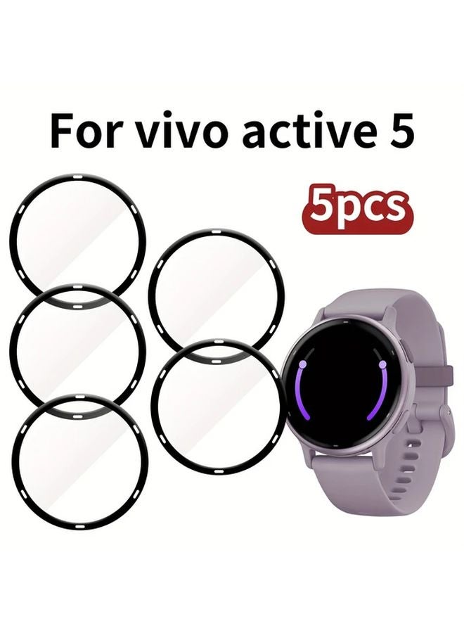 Vivoactive5 Watch Case 5Pcs Set With Screen Protector HD Composite Material Accessories - Image 1