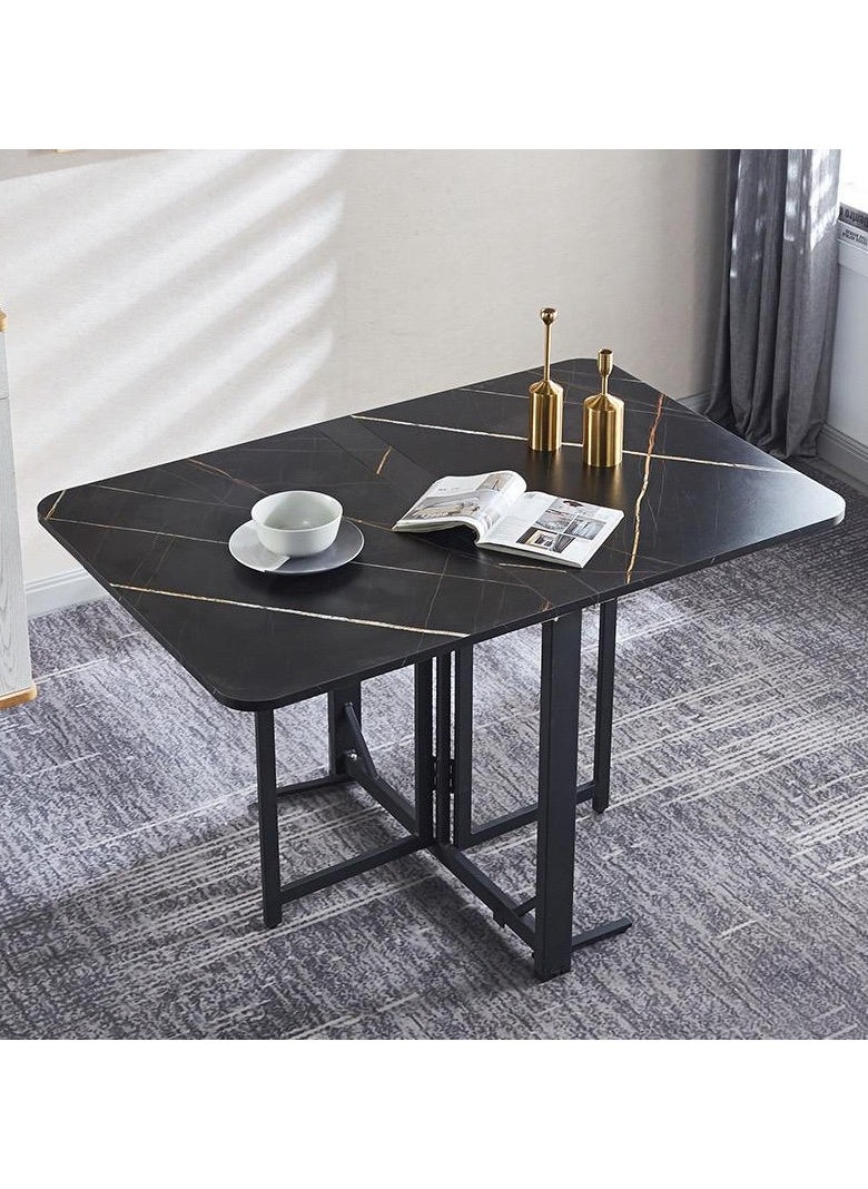 Folding Dining Table, Drop-leaf Table, Suitable For Small Spaces, Space-saving Wooden Rectangular Kitchen Table, Suitable For Kitchen, Bedroom And Dining Room