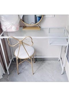 fashionhome Multifunction Modern Design Transparent Desk Dressing Table Study Table Desktop Table Large Storage Workstation for Bedroom Dressing Room 100x50x73 cm  - Image 2