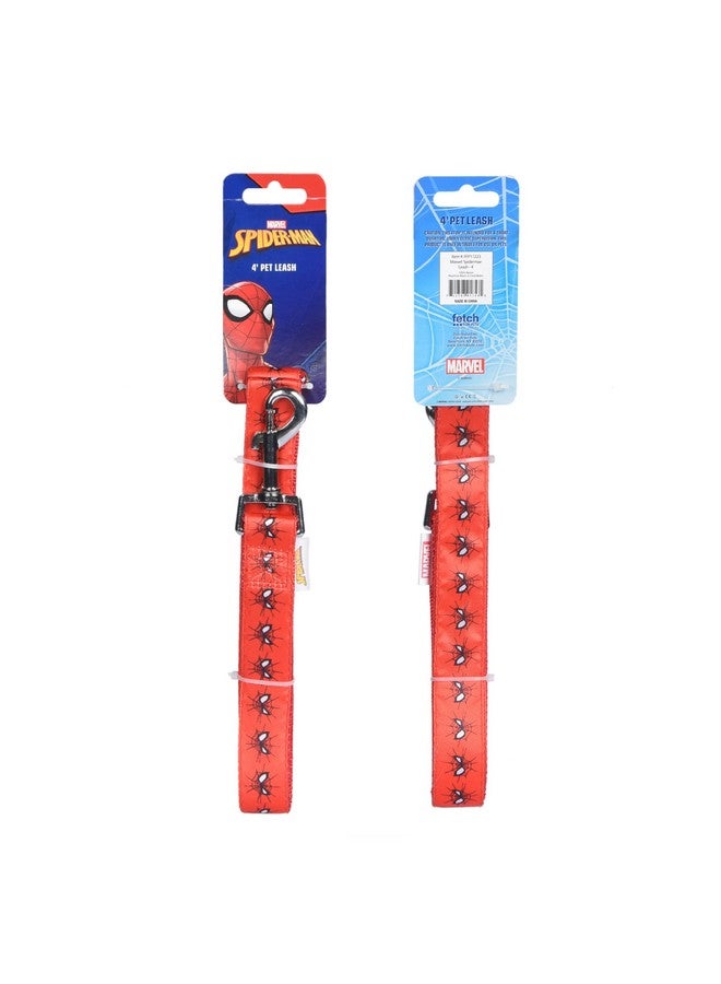 مارفل مقود كلب مارفل كوميكس بشعار سبايدرمان اللطيف بطول 4 أقدام (48 بوصة) يُربط بسهولة بأي طوق أو حزام كلب | أحمر - Image 5