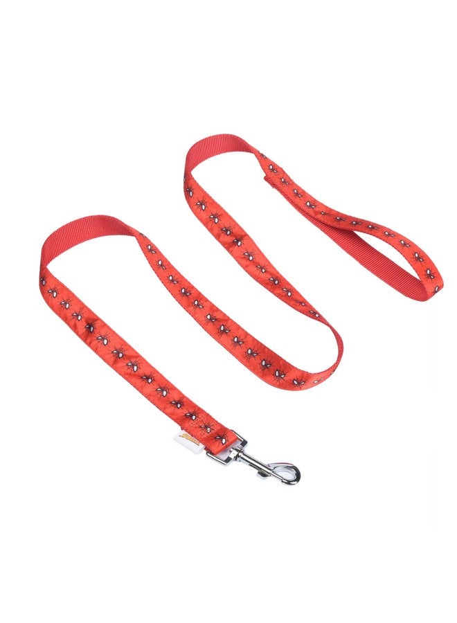 مارفل مقود كلب مارفل كوميكس بشعار سبايدرمان اللطيف بطول 4 أقدام (48 بوصة) يُربط بسهولة بأي طوق أو حزام كلب | أحمر - Image 1