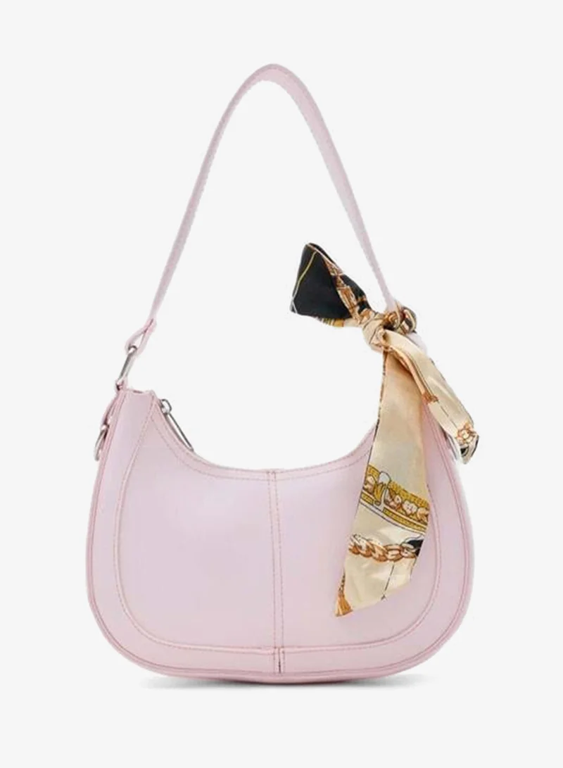 Shule Bags Caldera Fular Detailed Baton Bag in Powder Pink.