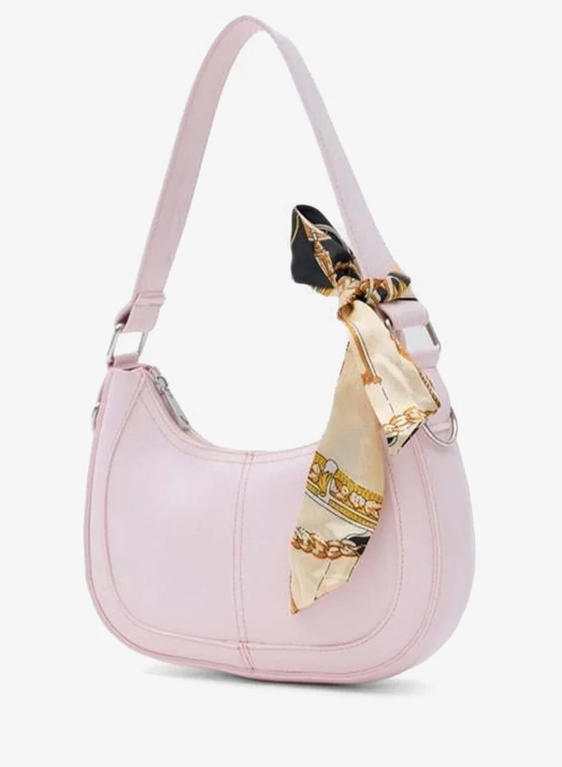 Shule Bags Caldera Fular Detailed Baton Bag in Powder Pink.
