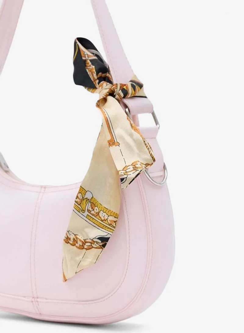 Shule Bags  Caldera Fular Detailed Baton Bag in Powder Pink. for Women | Best Price UAE