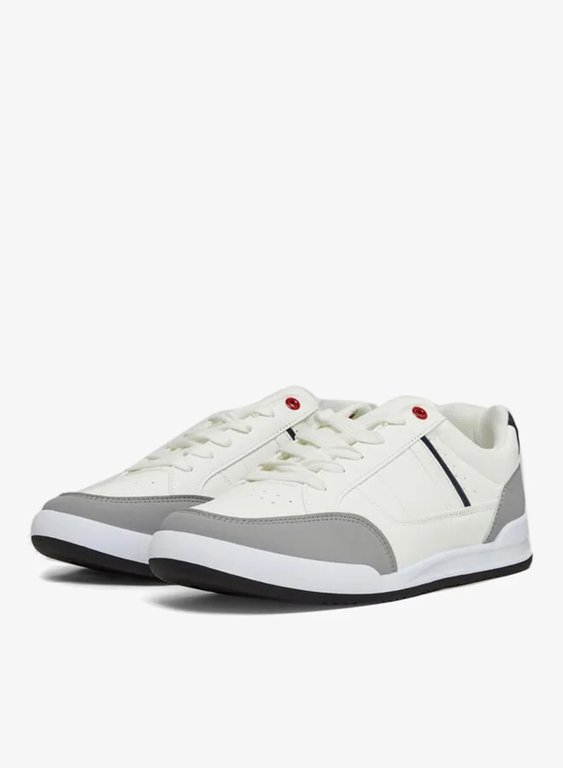 Styli Men Off White Contrast Detail Sneakers