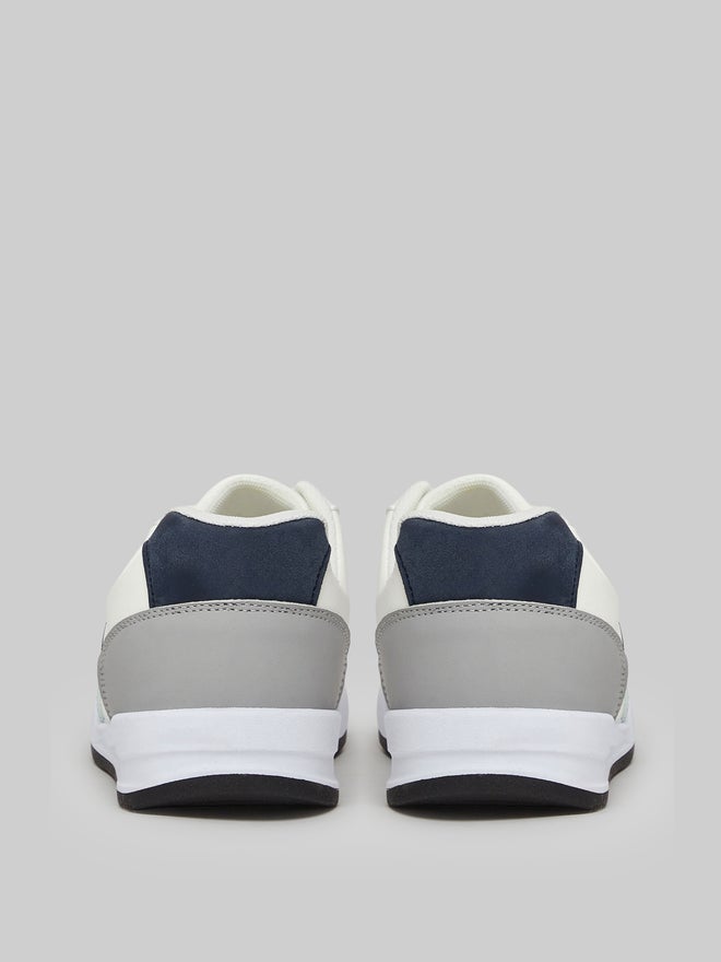 Styli Men Off White Contrast Detail Sneakers - Image 4