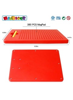 Magblock Magnetic Stylus Drawing Board With Magnet Pen Educational Read Write Learn Preschool Gift For Boys And Girls (8.58In X6.89In)  - Image 5