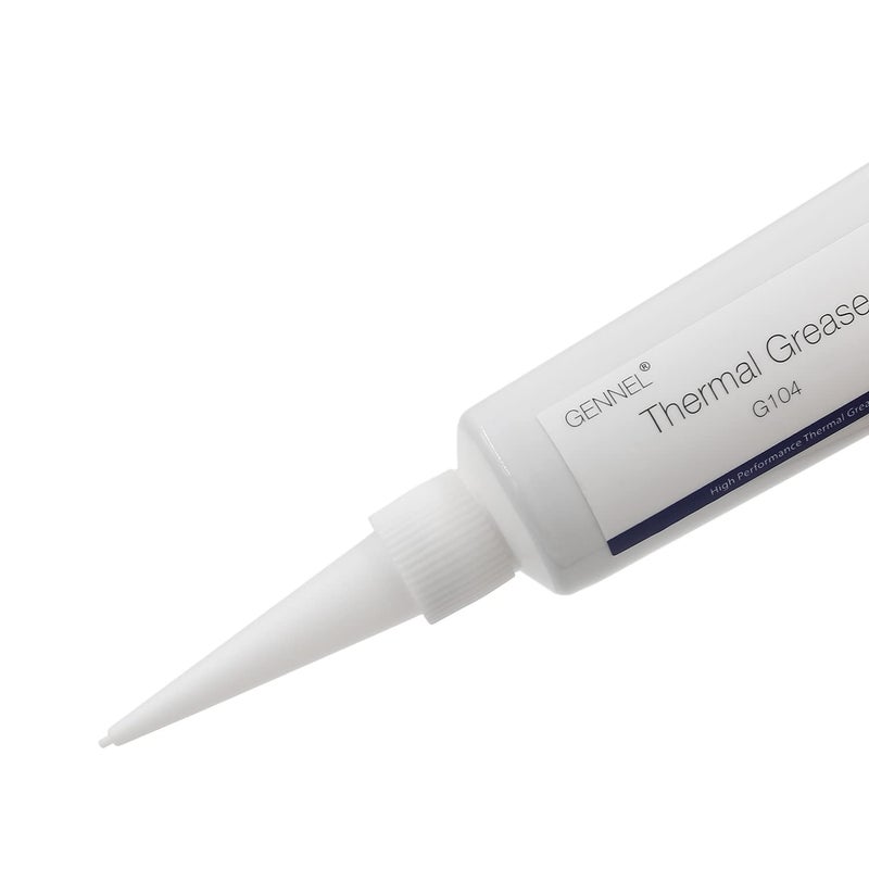 GENNEL G104 100Grams Tube White Thermal Grease Paste, Thermal Compound Heatsink Paste for PC CPU Coolers GPU LED PS4 Chipset Cooling - Image 2