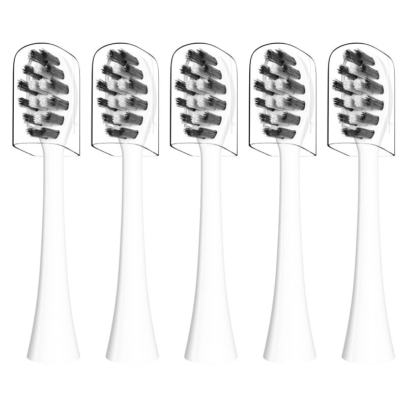 Othanary Replacement Toothbrush Heads Compatible with Gleem Electric Toothbrush W Shape Design Planted with Nylon Bristle White - Image 3