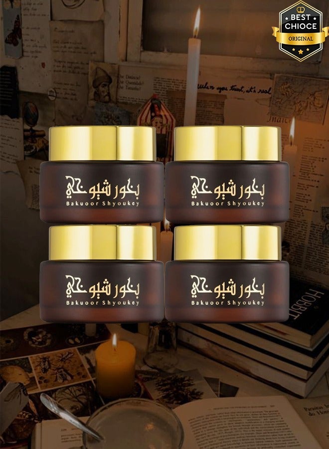 Banafa 4 Pieces Shyoukhi Bakhoor Incense 30 Grams - Image 1