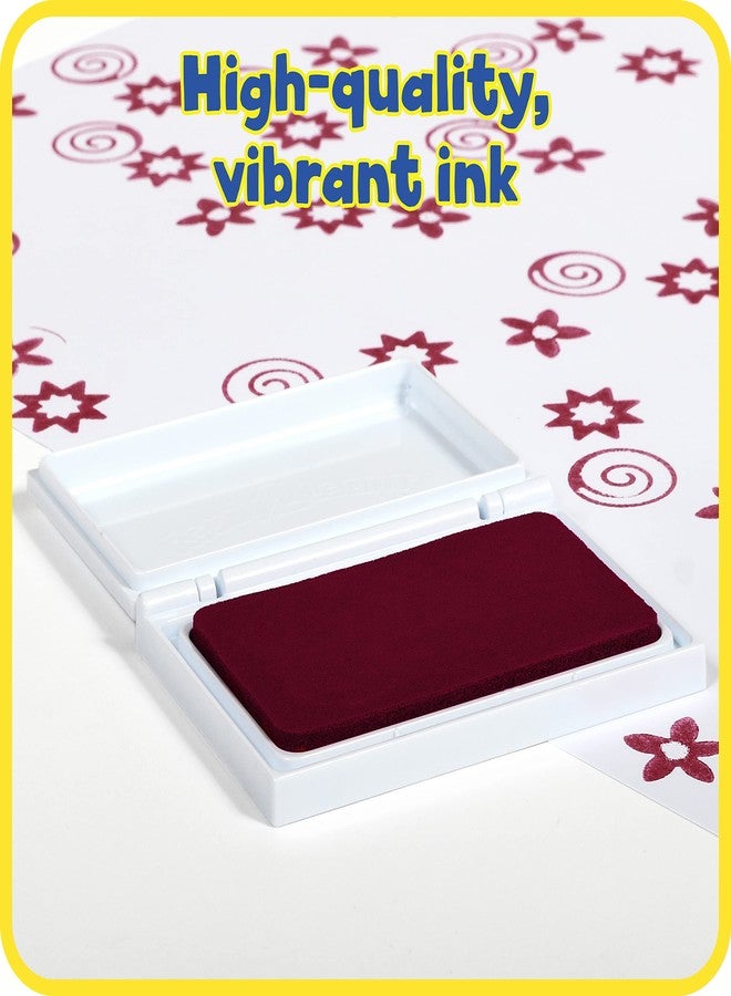 Ready 2 Learn Scented Stamp Pad for Kids | Cherry | Dark Red | Washable, Non Toxic Ink Pad for Stamps | Fade Resistant | Decorate Arts and Crafts - Image 4