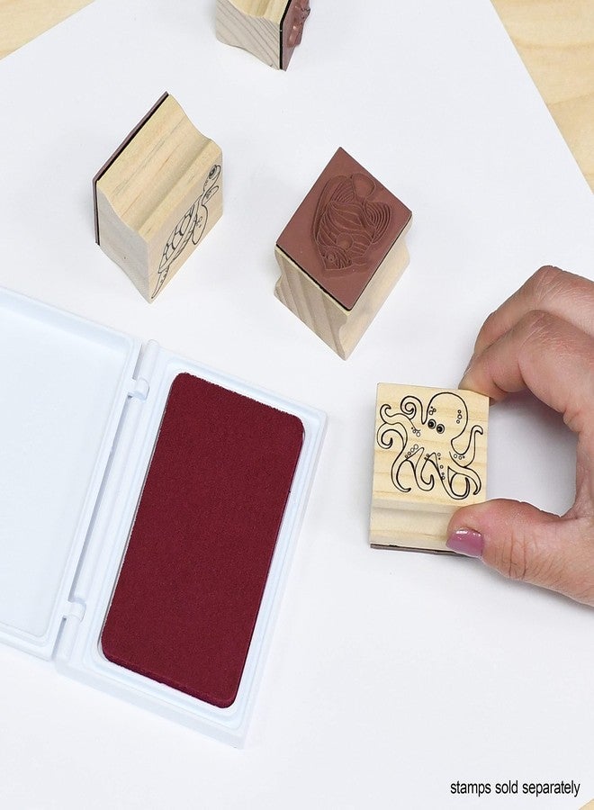 Ready 2 Learn Scented Stamp Pad for Kids | Cherry | Dark Red | Washable, Non Toxic Ink Pad for Stamps | Fade Resistant | Decorate Arts and Crafts - Image 2