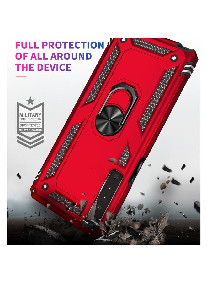 اس-توب جراب لهاتف LG Stylo 7 4G، جراب واقٍ مقاوم للصدمات مصنوع من مادة TPU + PC مع حامل دوار 360 درجة - Image 5