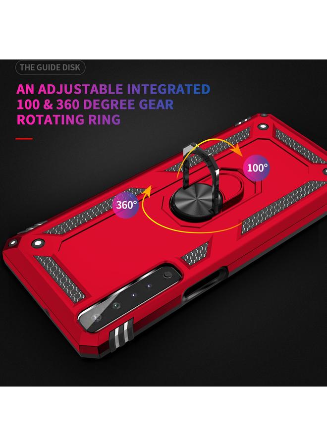 اس-توب جراب لهاتف LG Stylo 7 4G، جراب واقٍ مقاوم للصدمات مصنوع من مادة TPU + PC مع حامل دوار 360 درجة - Image 3