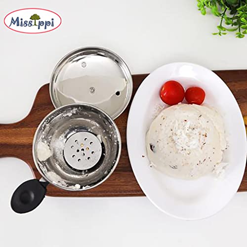 Missippi Chiratta Puttu Maker with Handle Use with Pressure Cooker Puttu Kutti Puttu Steamer Puttu Cooker Silver, Make in India - Image 5