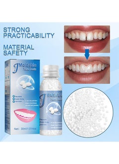 Jaysuing Moldable False Teeth,White Particles Reusable Non-toxic Temporarily Fill 30ml  - Image 4