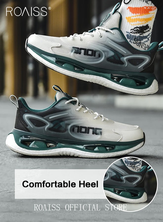 رويس أحذية رياضية مكتنزة متعددة الاستخدامات متدرجة اللون للرجال أحذية جري للتدريب خفيفة الوزن قابلة للتنفس مع نعل الفشار الفقاعي للرجال الشباب ممتص للصدمات أحذية كرة السلة منخفضة القمة - Image 3