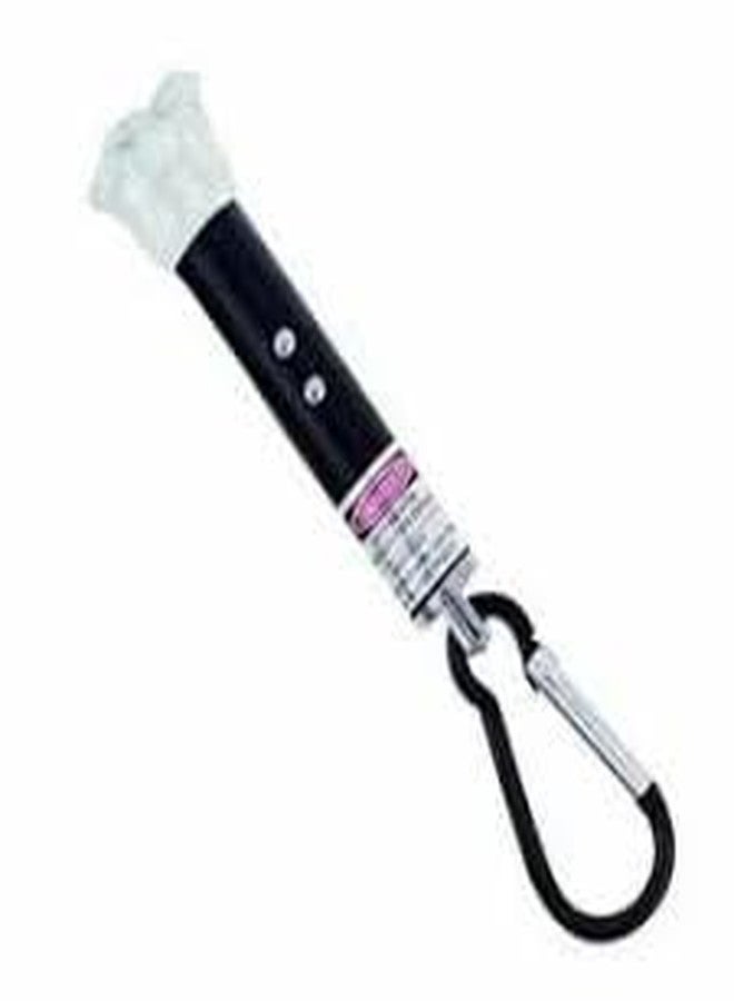[Reena Collections]: 3 in 1 Laser Pointer, Small Laser Light for Kids and Key Chain Hook with 3 Button Size Cells (Pack of 1, Black) - Image 2